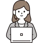 A Woman With A Pc And A Headset SVG Icon